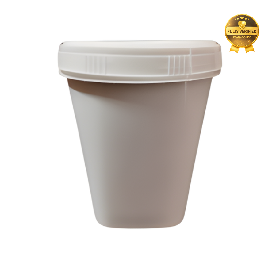 Round White 1000 ml IML Containers